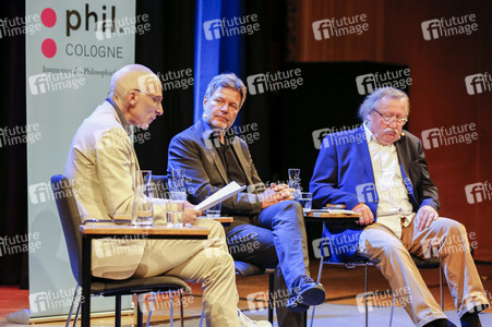 Robert Habeck und Peter Sloterdijk auf der phil.Cologne 2023 in Köln