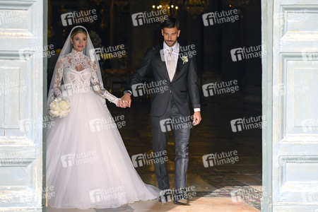 Hochzeit von Mattia Zaccagni und Chiara Nasti in Rom