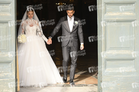 Hochzeit von Mattia Zaccagni und Chiara Nasti in Rom