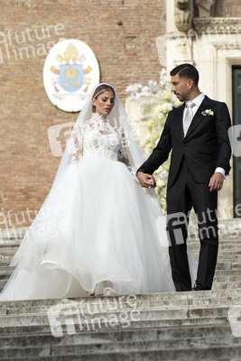 Hochzeit von Mattia Zaccagni und Chiara Nasti in Rom