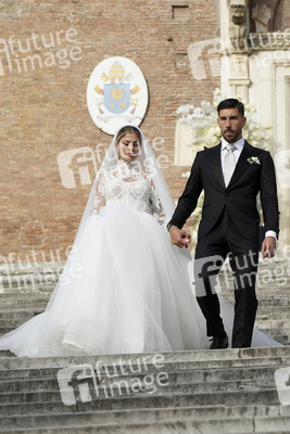 Hochzeit von Mattia Zaccagni und Chiara Nasti in Rom
