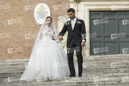 Hochzeit von Mattia Zaccagni und Chiara Nasti in Rom