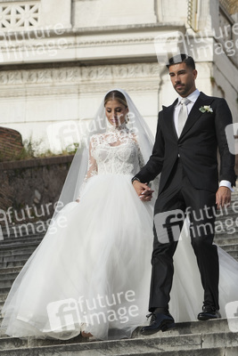 Hochzeit von Mattia Zaccagni und Chiara Nasti in Rom