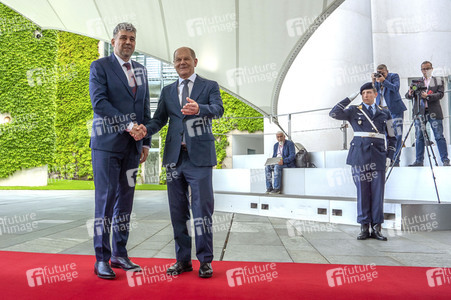 Empfang des Ministerpräsidenten von Rumänien im Kanzleramt in Berlin