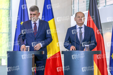 Empfang des Ministerpräsidenten von Rumänien im Kanzleramt in Berlin