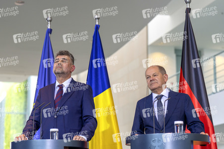 Empfang des Ministerpräsidenten von Rumänien im Kanzleramt in Berlin