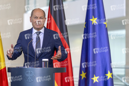 Empfang des Ministerpräsidenten von Rumänien im Kanzleramt in Berlin