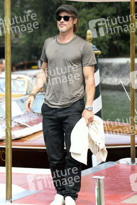 Brad Pitt bei der Ankunft am Hotel Excelsior, Internationale Filmfestspiele von Venedig