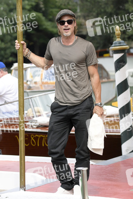 Brad Pitt bei der Ankunft am Hotel Excelsior, Internationale Filmfestspiele von Venedig