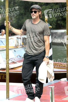 Brad Pitt bei der Ankunft am Hotel Excelsior, Internationale Filmfestspiele von Venedig