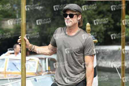 Brad Pitt bei der Ankunft am Hotel Excelsior, Internationale Filmfestspiele von Venedig