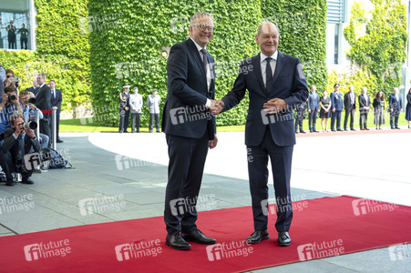 Empfang des Premierministers von Australien im Kanzleramt in Berlin