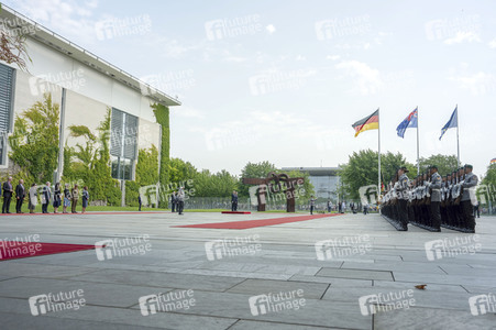 Empfang des Premierministers von Australien im Kanzleramt in Berlin