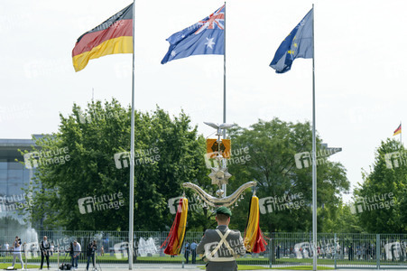 Empfang des Premierministers von Australien im Kanzleramt in Berlin