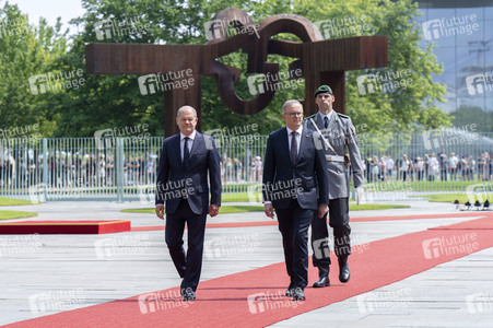 Empfang des Premierministers von Australien im Kanzleramt in Berlin