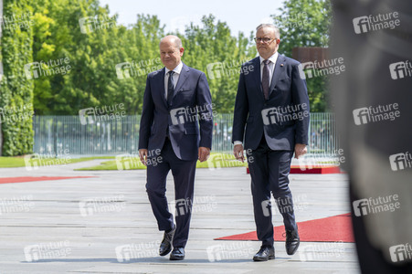 Empfang des Premierministers von Australien im Kanzleramt in Berlin