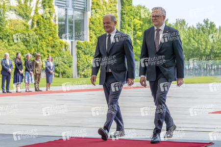 Empfang des Premierministers von Australien im Kanzleramt in Berlin