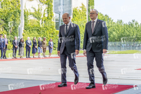Empfang des Premierministers von Australien im Kanzleramt in Berlin