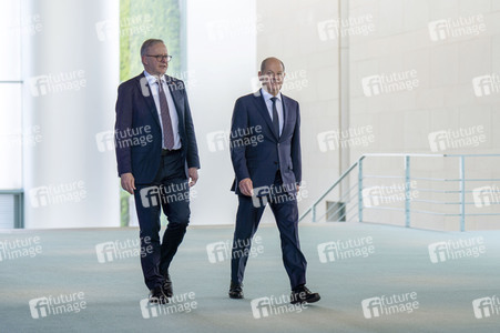 Empfang des Premierministers von Australien im Kanzleramt in Berlin