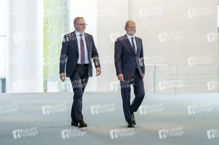 Empfang des Premierministers von Australien im Kanzleramt in Berlin