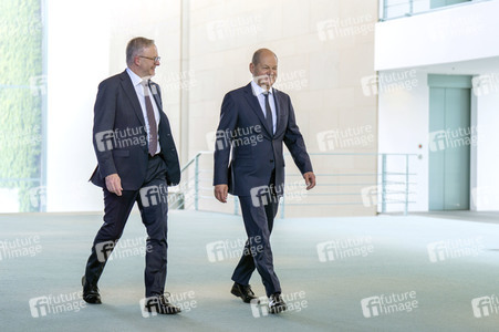 Empfang des Premierministers von Australien im Kanzleramt in Berlin