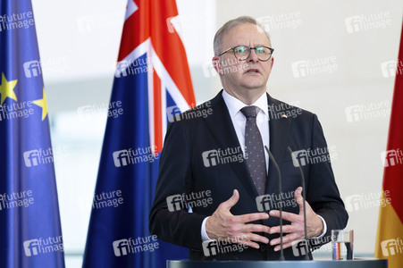 Empfang des Premierministers von Australien im Kanzleramt in Berlin