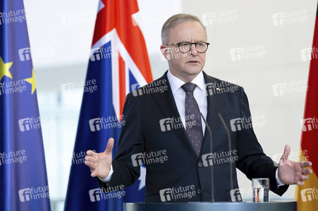 Empfang des Premierministers von Australien im Kanzleramt in Berlin