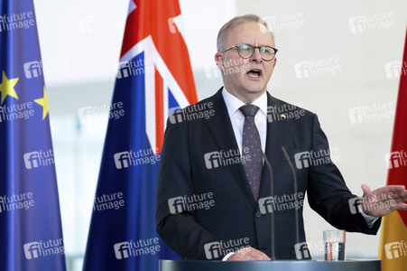 Empfang des Premierministers von Australien im Kanzleramt in Berlin