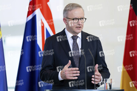 Empfang des Premierministers von Australien im Kanzleramt in Berlin