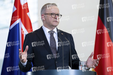 Empfang des Premierministers von Australien im Kanzleramt in Berlin