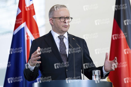 Empfang des Premierministers von Australien im Kanzleramt in Berlin