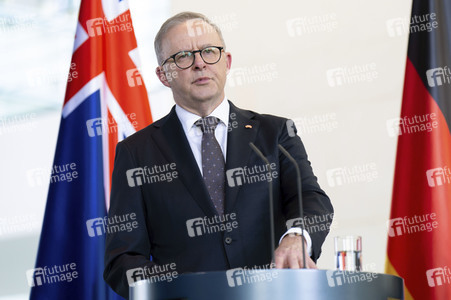 Empfang des Premierministers von Australien im Kanzleramt in Berlin