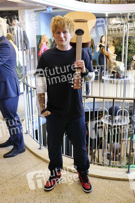 Präsentation der Wachsfigur von Ed Sheeran in Hamburg