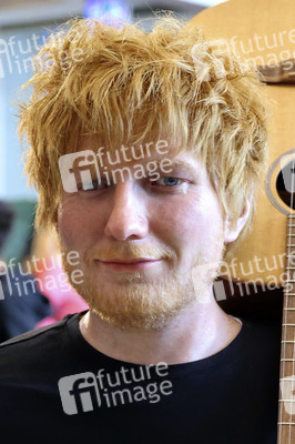 Präsentation der Wachsfigur von Ed Sheeran in Hamburg