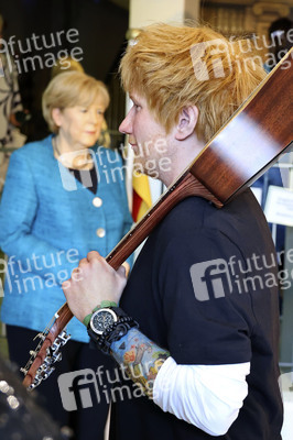 Präsentation der Wachsfigur von Ed Sheeran in Hamburg