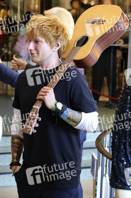 Präsentation der Wachsfigur von Ed Sheeran in Hamburg