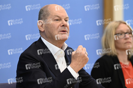 Sommerpressekonferenz von Olaf Scholz in Berlin