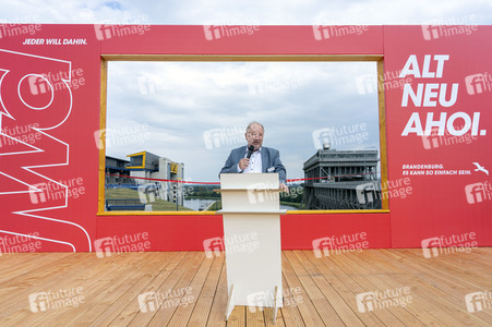 Tourismus-Pressefahrt des Ministerpräsidenten Dietmar Woidke im Landkreis Barnim