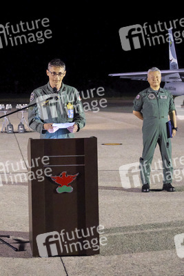 Ankunft zur ersten gemeinsamen Luftwaffenübgung von Italien und Japan in Komatsu