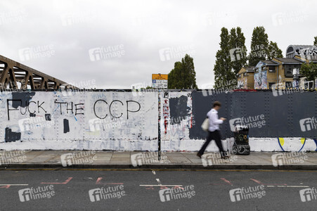 Graffiti-Krieg wegen China-Slogans in London