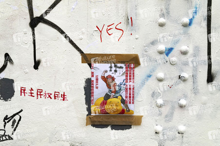 Graffiti-Krieg wegen China-Slogans in London