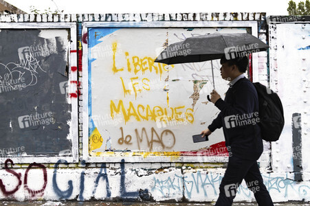 Graffiti-Krieg wegen China-Slogans in London