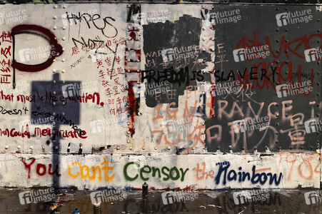 Graffiti-Krieg wegen China-Slogans in London