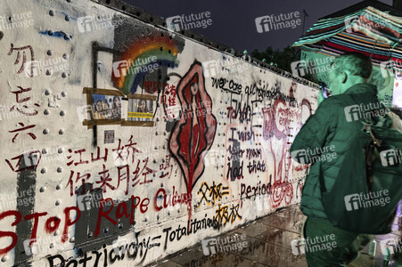 Graffiti-Krieg wegen China-Slogans in London