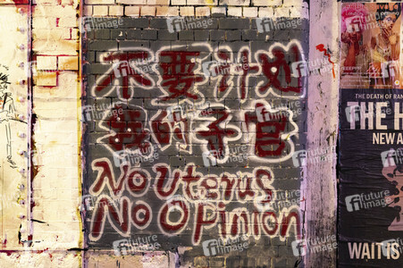 Graffiti-Krieg wegen China-Slogans in London