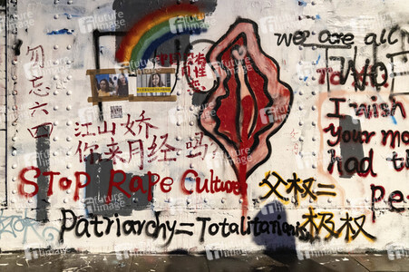 Graffiti-Krieg wegen China-Slogans in London