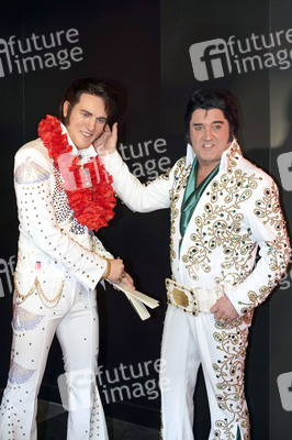 Präsentation der restaurierten Wachsfigur von Elvis Presley in Berlin