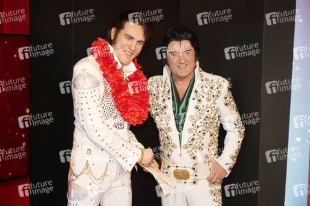 Präsentation der restaurierten Wachsfigur von Elvis Presley in Berlin