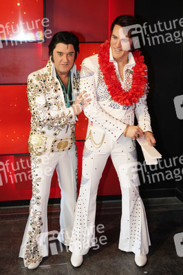 Präsentation der restaurierten Wachsfigur von Elvis Presley in Berlin