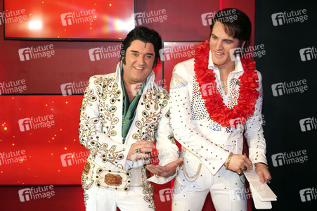 Präsentation der restaurierten Wachsfigur von Elvis Presley in Berlin